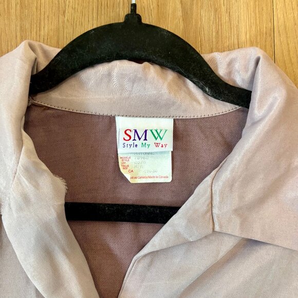 Style My Way Light Purple Blouse T-Shirt Top – Size Medium - Picture 4 of 9